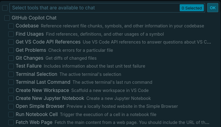 Enable MCP Tools in VSCode