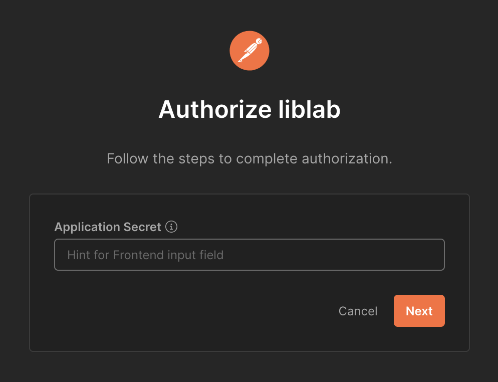 A screenshot of the Postman screen where you need to enter your liblab token