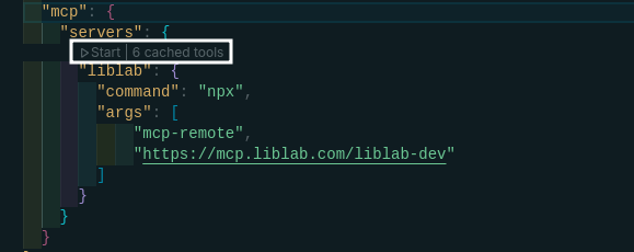 Start MCP server in VSCode